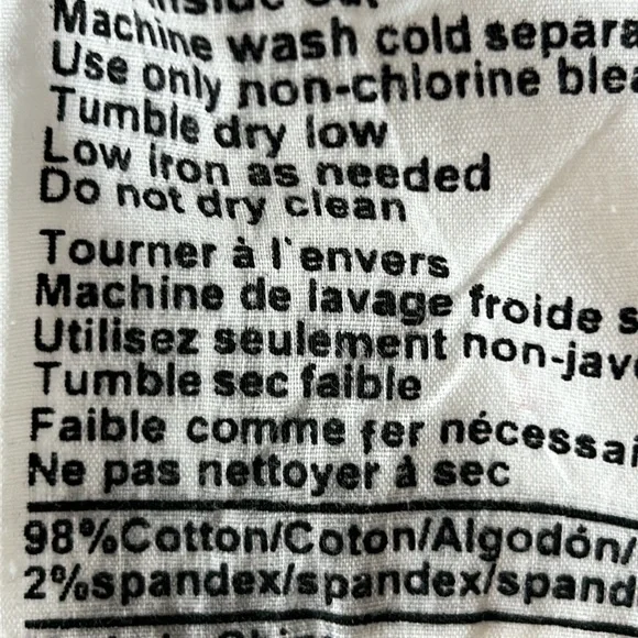 Urban Outfitters BDG Creamy White Shortie Cuffed Cotton Jean Shorts Size 31 - Picture 8 of 9